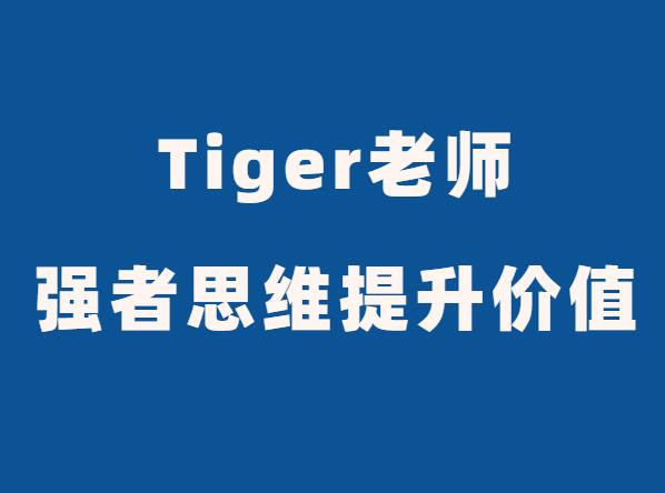 Tiger老师《强者思维提升价值课》-恋爱猫社