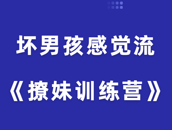 坏男孩感觉流《撩妹训练营》-恋爱猫社