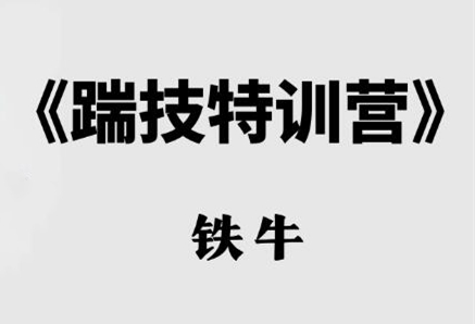 铁牛《踹技特训营》-恋爱瞄社